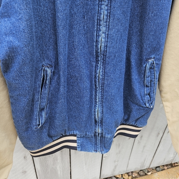 New Vintage Red Kap Made In Usa Inner Quilting Denim Bomber Jacket - Picture 5 of 7